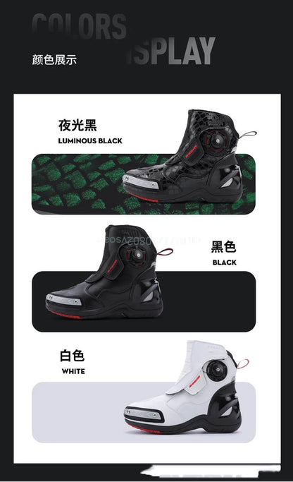 Motorcycle Boots Racing Off-road Shoes Breathable Non-slip High-top Motorcycle Professional Waterproof Mountain Bike Boots