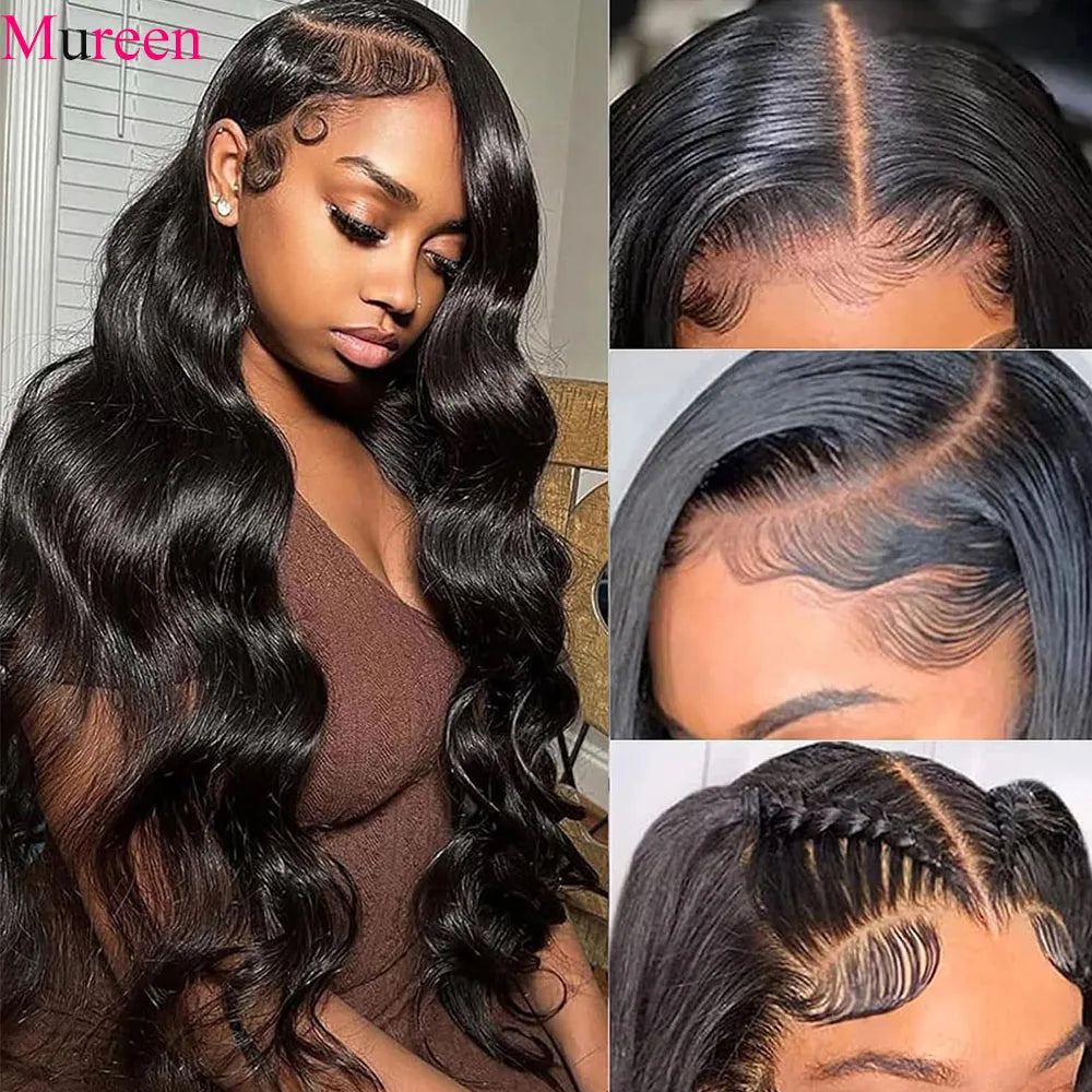 250% Density Long Body Wave 13x6 Lace Frontal Wig Human Hair For Women Pre Plucked 100% Human Hair Wigs 13X4 HD Lace Front Wig