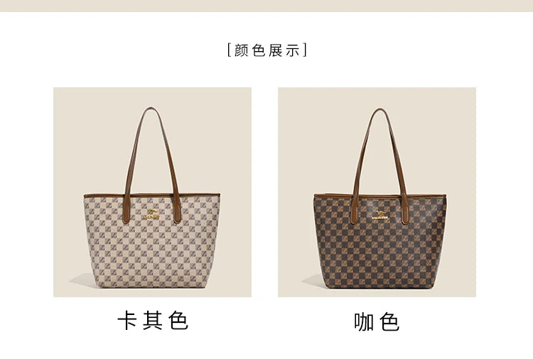 Retro vintage floral classic fashionable handbag with large capacity, elegant and easy to match underarm single shoulder bag