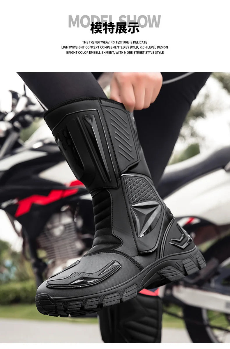 Motorcycle Shoes Riding Rider Motorcycle Boots Racing Travel Equipment Botas Para Moto Botas Moto Motorbike Boots Men