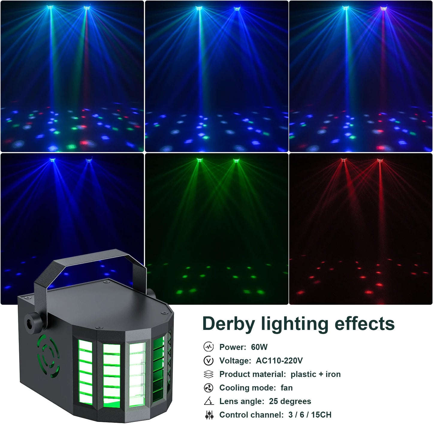 Yiflamefly 60W RGBW LED Par Lights With Bag&Bracket Combination Bracket Lights DMX Stage Light For Church Wedding Birthday Party