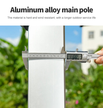 LED Roman Umbrella, Sunshade, Rainproof, UV Protection,Thickened Material, Aluminum Alloy Columns, Rotatable, Outdoor Umbrella