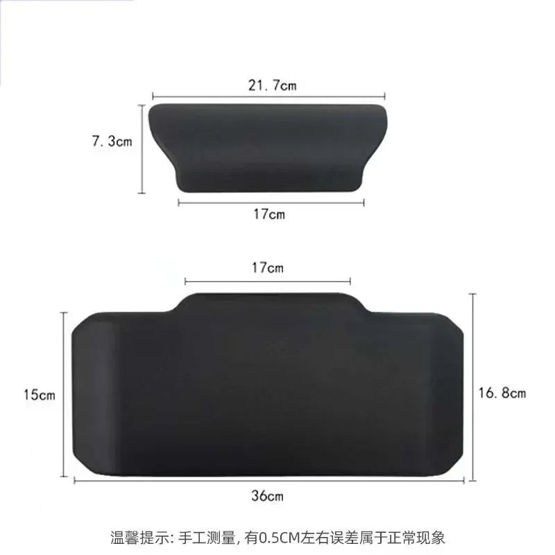 Motorcycle Passenger Backrest Back Pad Universal Self-adhesive Shockproof Moto Rear Top Case Box Luggage Cushion Pad Backrest