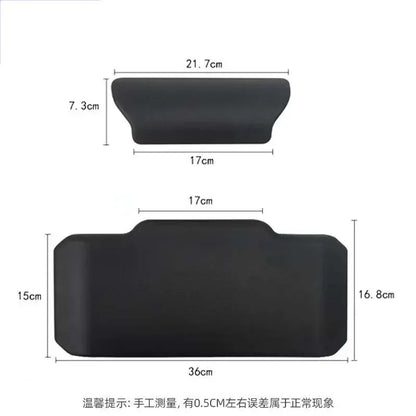 Motorcycle Passenger Backrest Back Pad Universal Self-adhesive Shockproof Moto Rear Top Case Box Luggage Cushion Pad Backrest