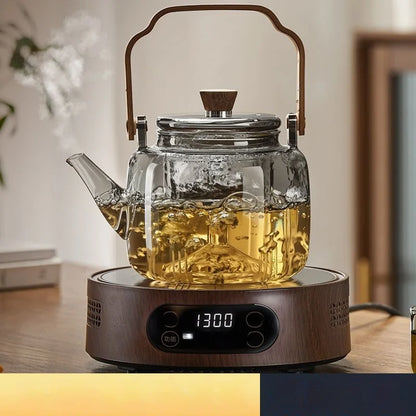 GIANXI Chinese Kung Fu Tea Set Glass Boiling Teapot Tea Water Separation High Temperature Tea Special Samovar Teapot Health Pot