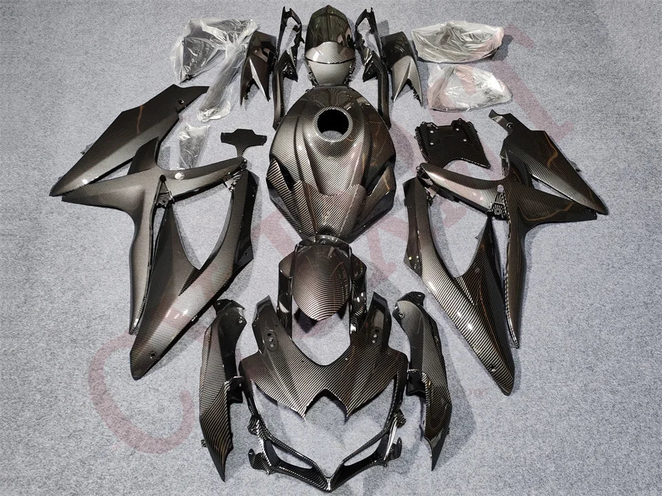 Carbon Fibre Gloss Motorcycle Fairings for Gsxr 600 750 K8 2008 2009 2010 Fairing Kit Gsxr600 Gsxr750 08-10 Bodyframe Cowl Shell