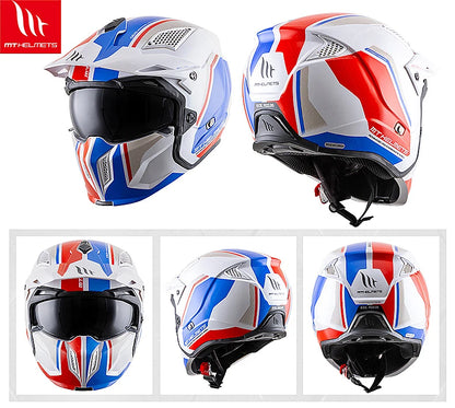 MT New Full Face Helmet Motorcycle Helmets Modular High Quality DOT ECE Approved Personality Off Road Moto Helmets Fashion