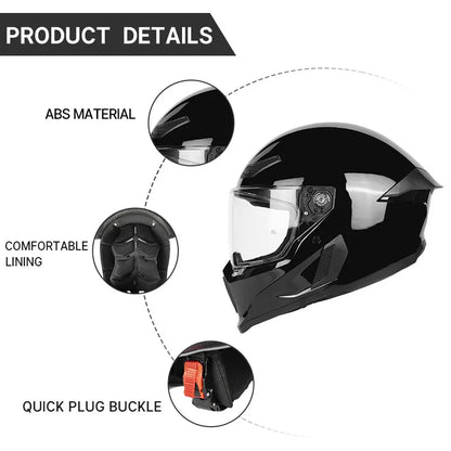 Motorcycle Helmet All-Season Universal Retro Men's Bike Racing Street Bike Riding Running Motorcycle Riding Safety Helmets