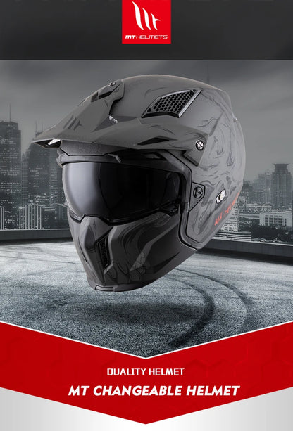 MT New Full Face Helmet Motorcycle Helmets Modular High Quality DOT ECE Approved Personality Off Road Moto Helmets Fashion