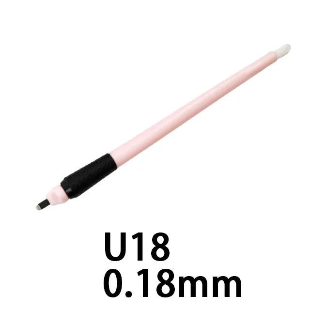 10/50Pcs Disposable Microblading Pen 18U Permanent Makeup Eyebrow Manual Tattoo Pen