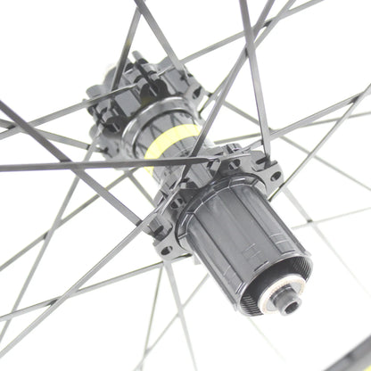 New White Black Gray 700C 50mm Road bike alloy bicycle wheelset clincher rims V Disc brake Thru Axle center lock hubs wheels