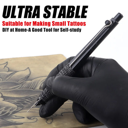Complete 3D Body Art Tattoo Kit - Professional Hand Poke & Stick Pen Set with Ink, Needles, and DIY Guide - Perfect for Beginners to Experts
