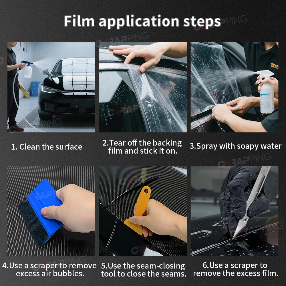 145cmx200cm Laser Carbon Fiber Wrap Self-adhesive Film Door Roof Hood Blue Vinyl Paper for Car Accessory Car Wrapping Stickers