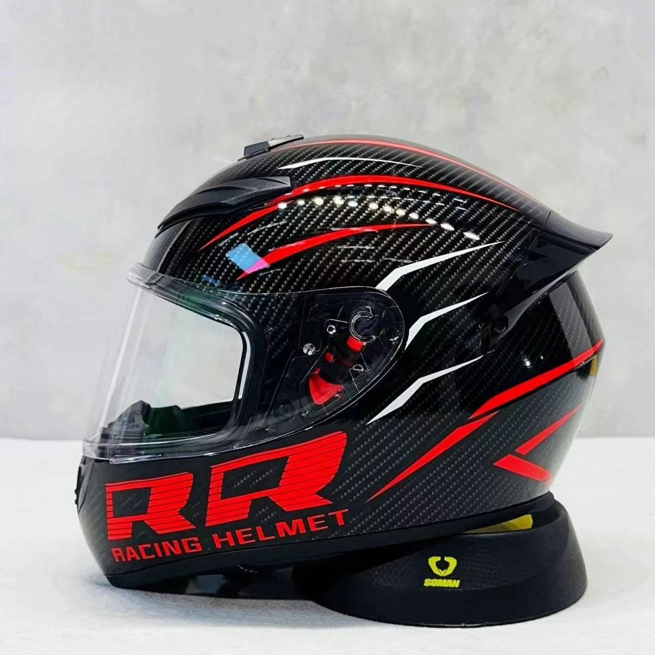 Unisex Design Little Turtle Model Full Face Motorcycle Helmet Reduces Wind Noise and Buffeting for Peaceful Riding All Seasons