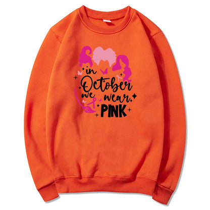 Breast Cancer Awareness Sweatshirt In October We Wear Pink Hoodie Pink Ribbon Sanderson Sister Sweatshirts Breast Cancer sweater