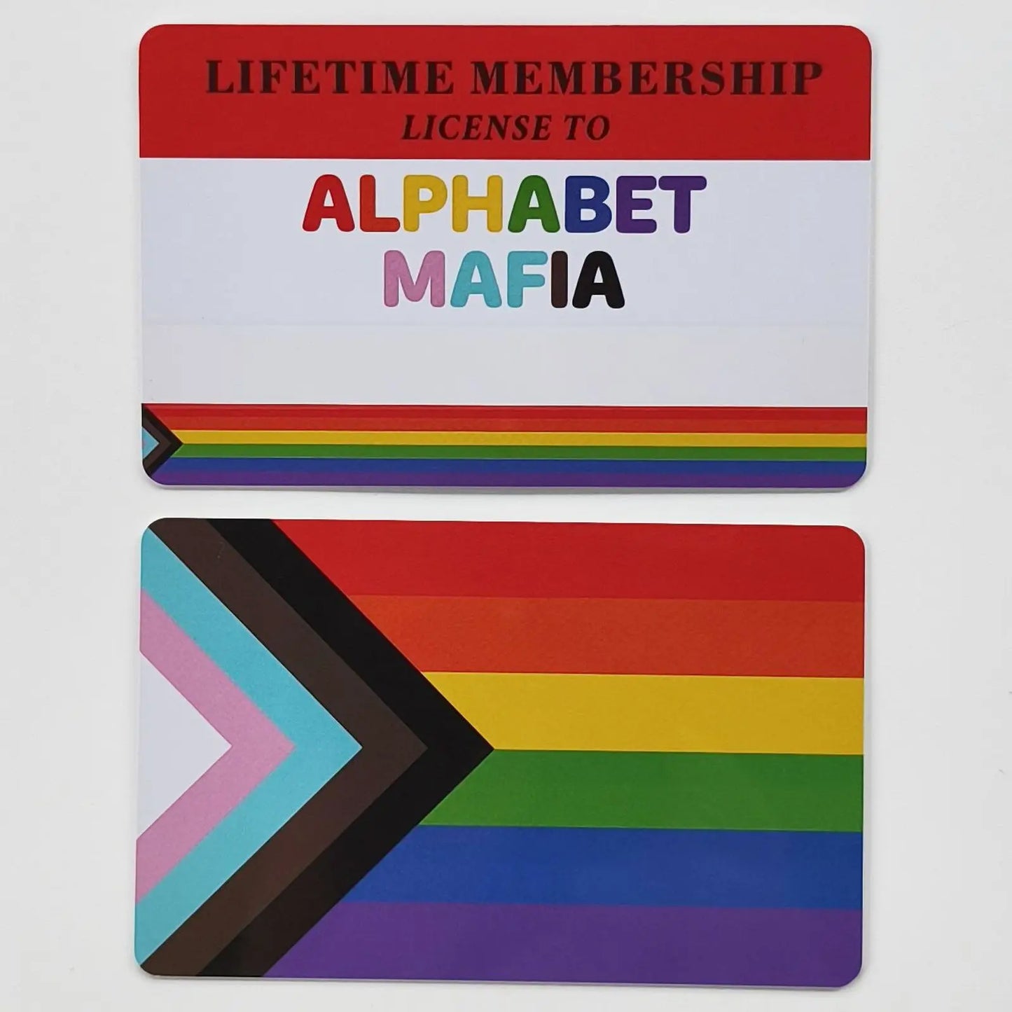 Writable LGBTQIA Identity Card LGBT Pride Cards Lifetime Membership Card perfect rainbow community gift