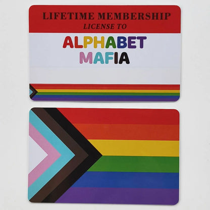 Writable LGBTQIA Identity Card LGBT Pride Cards Lifetime Membership Card perfect rainbow community gift