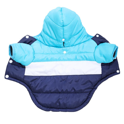 Autumn Dog Clothes Winter Pet Dog Coat With Hooded For Small Medium Dogs Cats Windproof Puppy Solid Overalls Yorkshire Bulldog