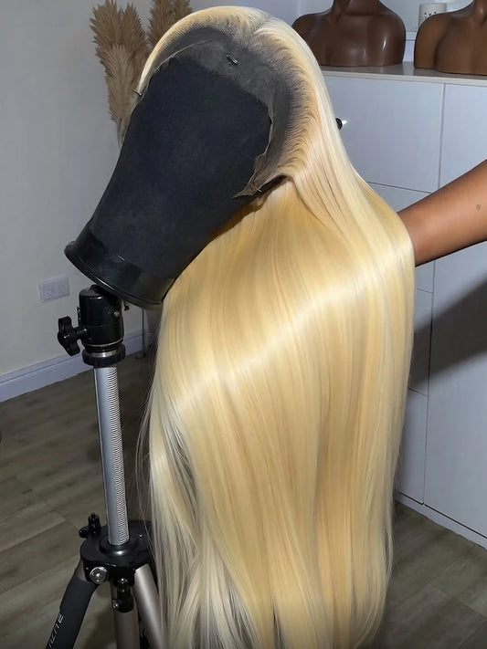 613 Honey Blonde Straight 250% 30 40 Inch Human Hair Wigs 13x6 Hd Lace Frontal Wig Brazilian Raw Hair 13x4 Hd Lace Front Wigs