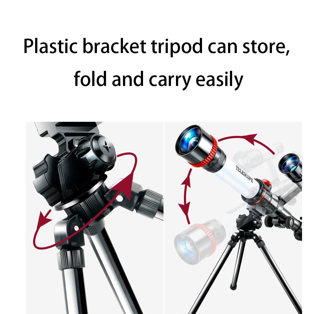 Professional Astronomical Telescope Powerful Monocular Portable HD Moon Space Planet Observation Gifts for Children Students