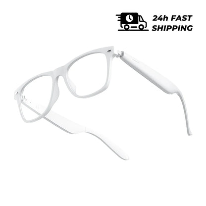 Smart Translator Glasses Headphones Bluetooth Wireless Earphones Anti-Blue Light Sunglasses Hi-Fi Audio Headset for Music Travel