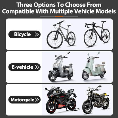 New Motorcycle Phone Holder Universal Alloy Shock-Absorbing Motos Bike Handlebar Navigation Bracket 360° Rotary Adjustable Stand