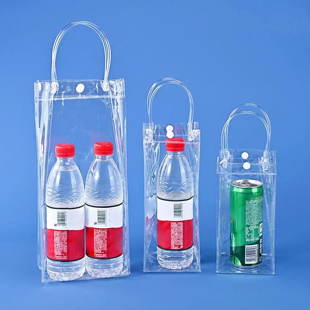The New PVC Handbag Plastic Candy Bag Convenient Large Capacity Transparent Gift Jelly Bag Gift Bag School Work Daily Matching