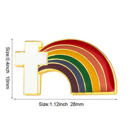 10pcs a lot Philadelphia Pride Badges LGBT Pin Metal Rainbow Badge Pins Gay Pride Lapel Pinback