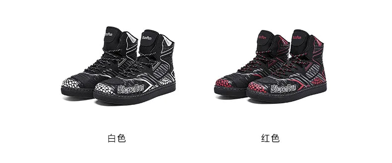 Motorbike Shoes Men Motorcycle boots Breathable Anti-fall Rider Road Racing Casual Shoes Boot Gear Shift Rubber Sole Reflective