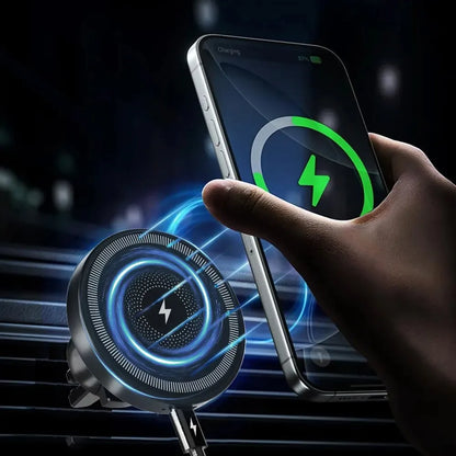 Car For Magsafe 30W Wireless Charger Air Vent Phone Holder Stand For iPhone 17~12 Samsung Xiaomi Fast Charging Cellphone Bracket