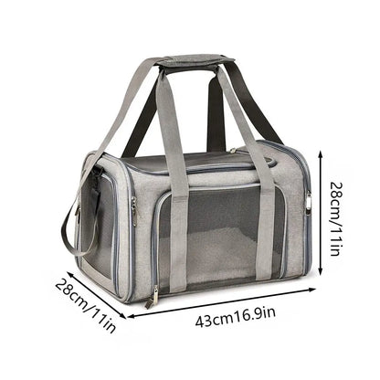 1PC Cat, Dog Carrier for Small Medium Cats Puppies up to 15 Lbs, Collapsible Travel Puppy Carrier