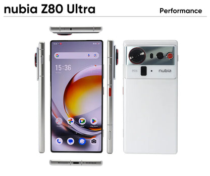 nubia Z80 Ultra 5g Smartphone Global Version Snapdragon 8 Elite Gen 5 6.85'' 144Hz Oled Display 7200Mah 90W Fast Charging 64Mp