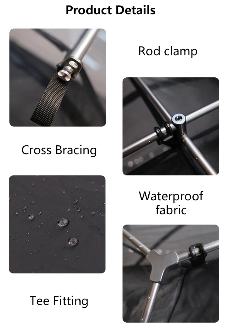 Single Person Camping Cot Tent Portable Sleeping Tent for Hiking Picnic with Mosquito Net Outdoor Survival Gear