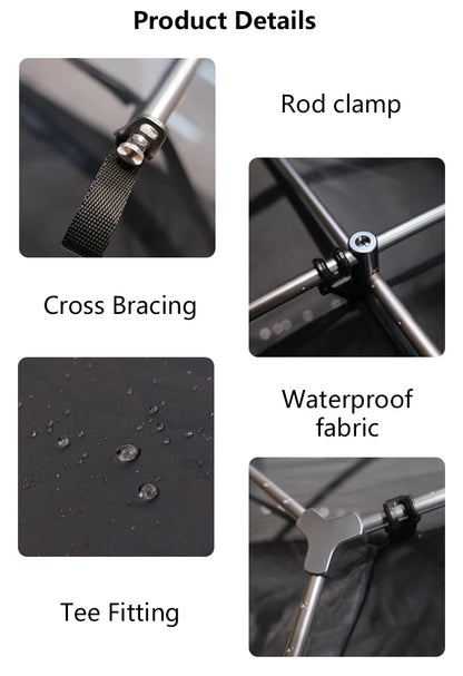 Single Person Camping Cot Tent Portable Sleeping Tent for Hiking Picnic with Mosquito Net Outdoor Survival Gear