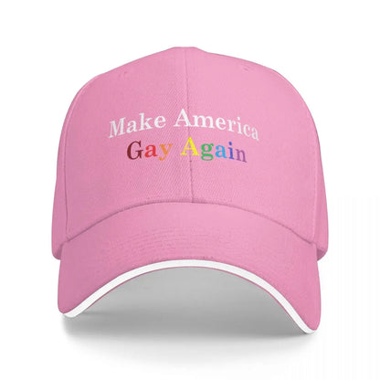 Make America Gay Again Baseball Cap New In The Hat Visor Kids Hat Luxury man cap Female Men's
