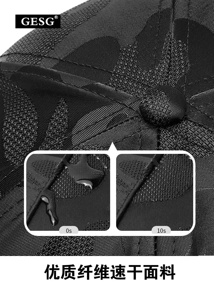 Hip hop Baseball Cap R Logo Camouflage Hat Men's and Women's Summer Sun Hat Adjustable Hiking hat Hip Hop Trucker hat
