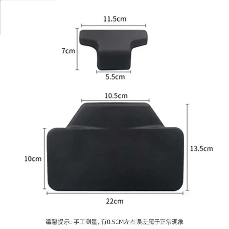 Motorcycle Passenger Backrest Back Pad Universal Self-adhesive Shockproof Moto Rear Top Case Box Luggage Cushion Pad Backrest