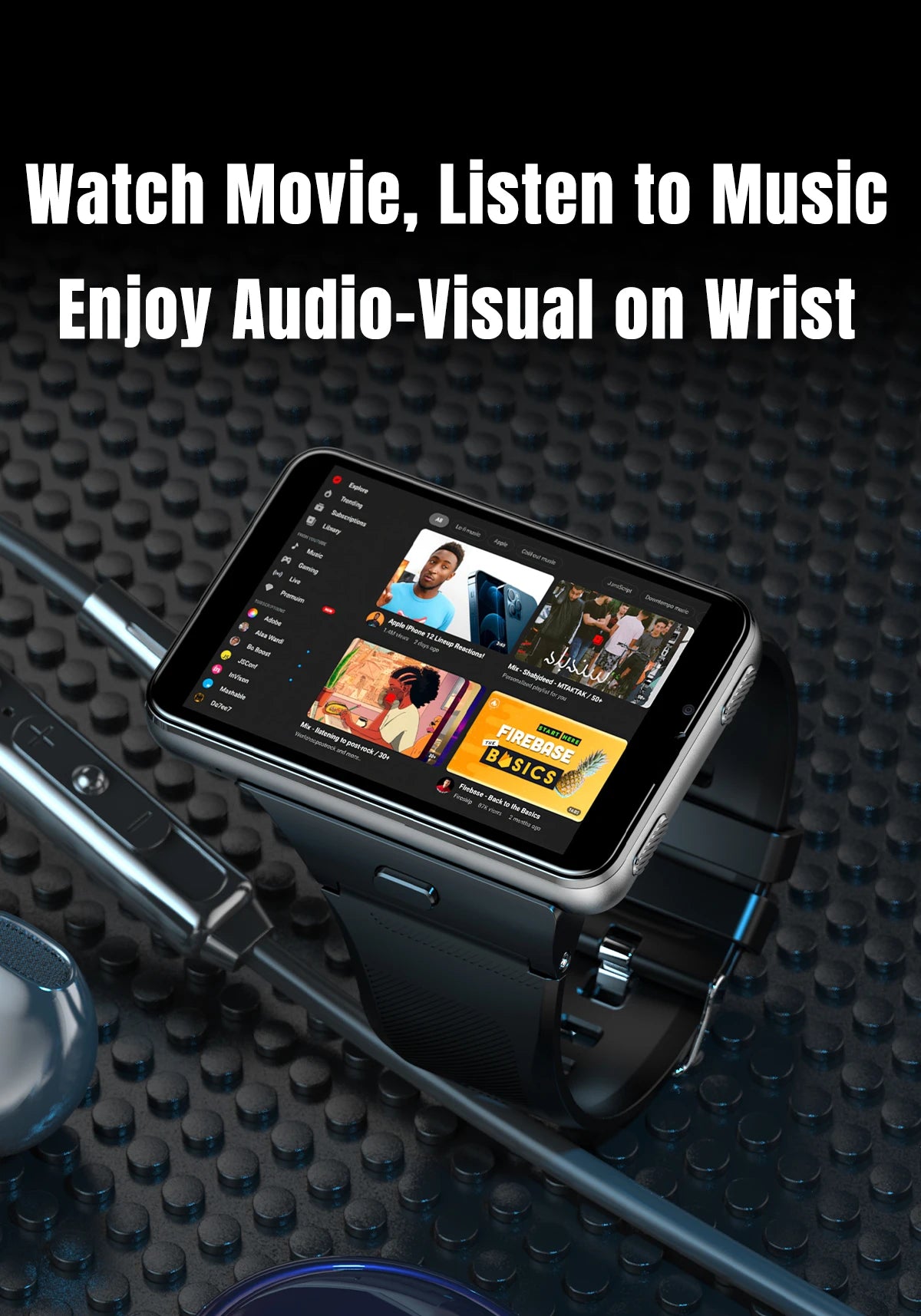 Factory S999 4G Smart Watch Android 11 OS MTK6761 Quad Core 4GB 64GB 2.88" HD Large Screen Smartwatch 2.0MP+8.0MP Dual Camera