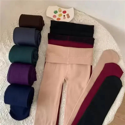 1/2pairs New Colorful Winter Warm Velvet Leggings for Women High Waist Tights Stretchy Leggings Sexy Stockings Fleece Pantyhose