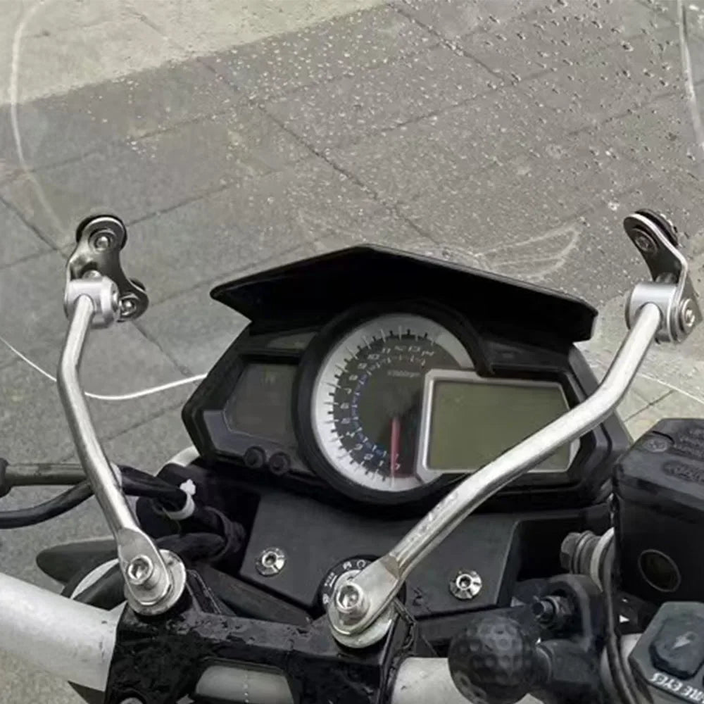 For QJMOTOR SRK 600/550 Motorcycle Windshield Screen Shield Windscreens Wind Deflectors Front Glass Increased Accessories