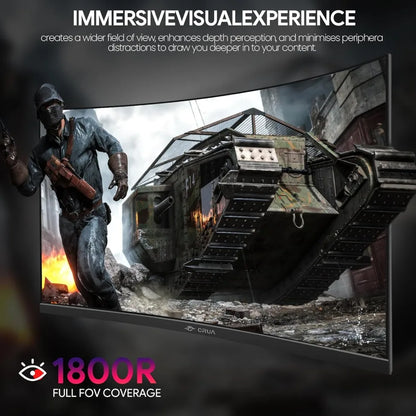 US Shipping Curved Gaming Monitor 27 Inch FHD 1920x1080 144Hz 180Hz VA Display 120% sRGB AMD FreeSync HDMI DP Wall Mount