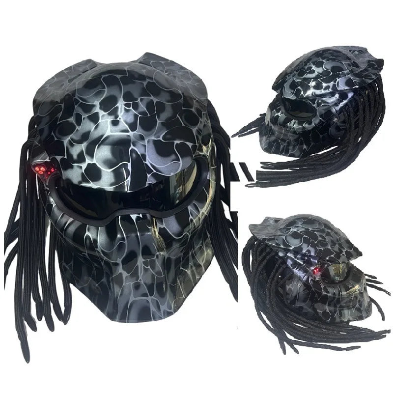 Suitable for the Iron Defeater Helmet Predator motorcycle cool full helmet Men's motorcycle riding helmet