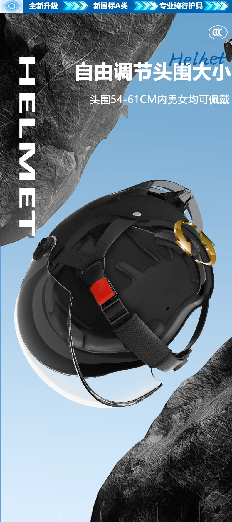 Summer impact protection safety open face motorbike helmet motorcycle short lens ordinary tail wing black