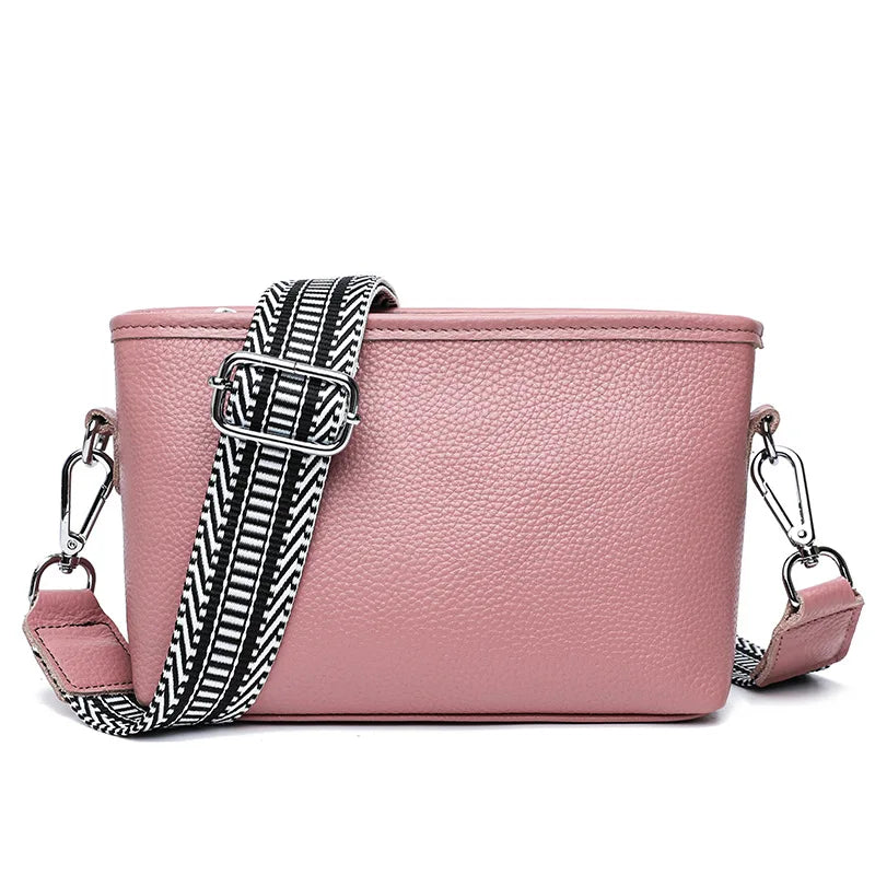 100% Genuine Leather Shoulder Bag for Women Solid Purse Luxury Cowhide Crossbody Bags Female Fashion Handbag Hobos Tote Bag