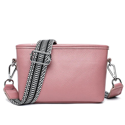 100% Genuine Leather Shoulder Bag for Women Solid Purse Luxury Cowhide Crossbody Bags Female Fashion Handbag Hobos Tote Bag