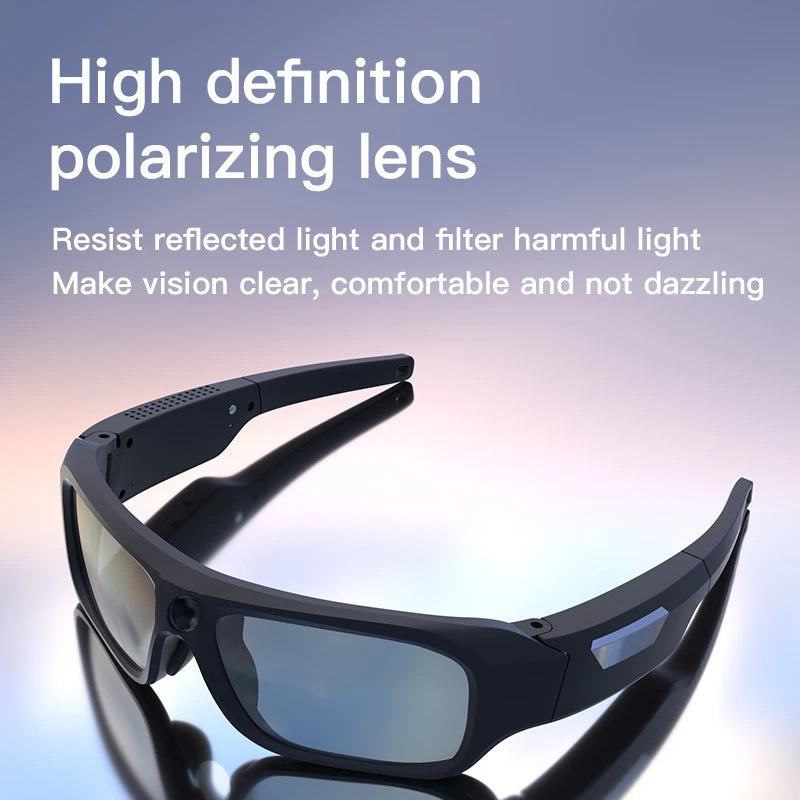 4K HD Smart Glasses Camera Mini Eyewear Camcorder for Outdoor Cycling Driving Video Recordings