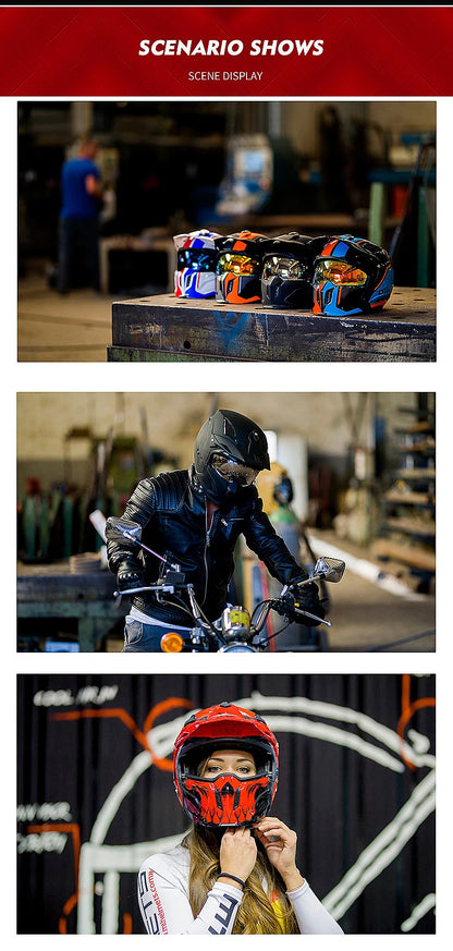MT New Full Face Helmet Motorcycle Helmets Modular High Quality DOT ECE Approved Personality Off Road Moto Helmets Fashion