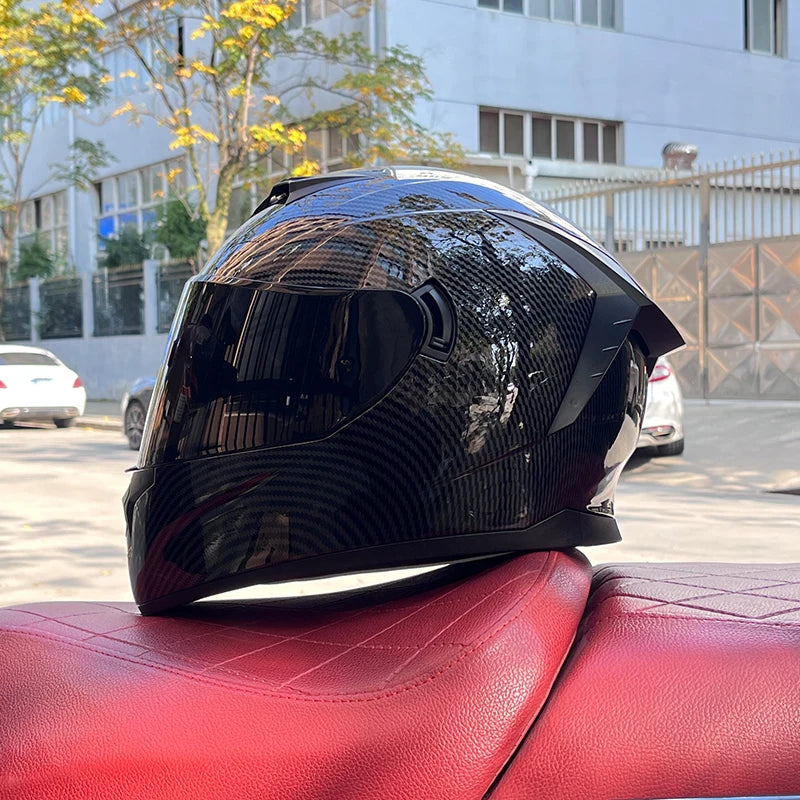 motorcycle helmet Casco Motorbike capacete Seasons Street Touring Motorcycle Helmet RED Black Adult Vespa DOT