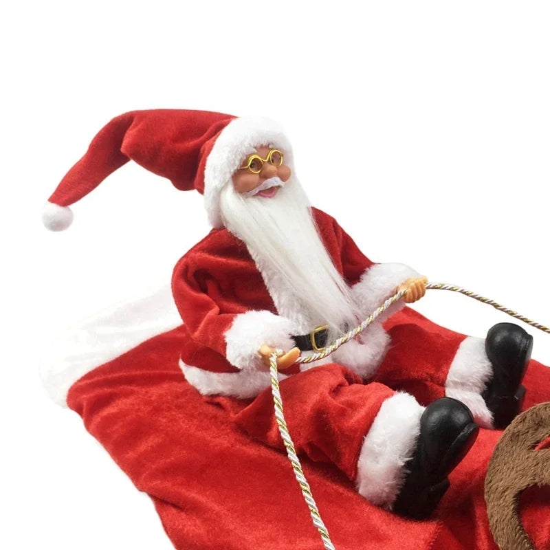 Fashion Christmas Pet Dog Clothes Santa Sitting on Back Funny Xams Pet Dog Clothes for Samll Mudiumn Large Dogs New Year Navida