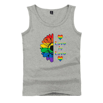 Fashion LGBT Love men tank top LGBT Flag fitness sleeveless shirt Lesbian Gay summer vest LGBT pride tank tops Men's clothing
